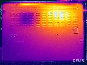 Surface temperatures stress test (underside)