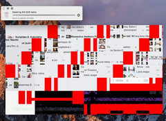 Just one of many problems how GPU glitches on the MacBook Pro can look like.