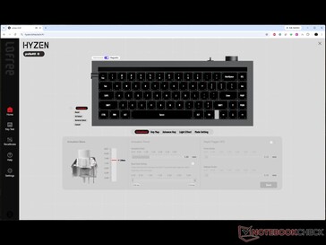 Lofree Hyzen web driver with magnetic switch customization with magnetic mode turned on.