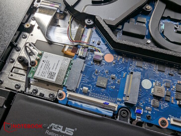 Wi-Fi module and 2nd SSD slot above it