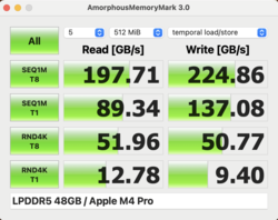 Memory Mark Apple M4 Pro MBP 16
