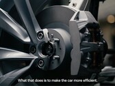 Only one of the new Model Y brake cylinders is controlled by the driver (Image source: Tesla/X)