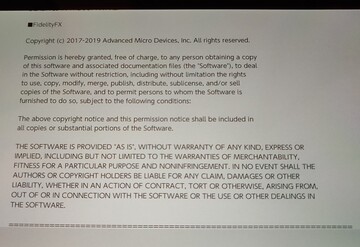 Switch Sports EULA referencing AMD FidelityFX. (Image Source: @NWPlayer123 on Twitter)
