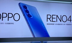 The OPPO Reno4 series may look like this. (Source: Weibo)