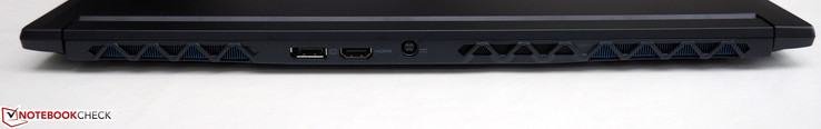 Rear: DisplayPort, HDMI, DC-in