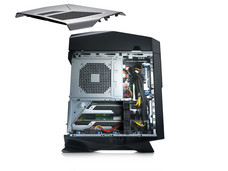 Dell Alienware Aurora desktop - side removed. (Source: Dell)