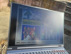 Outdoors under sunlight