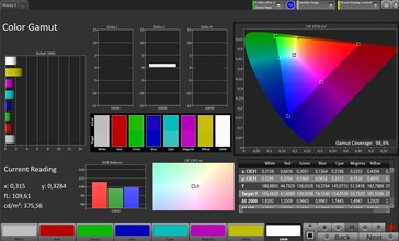 CalMAN sRGB color space