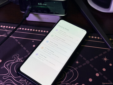 The charging modes can be switched from the app