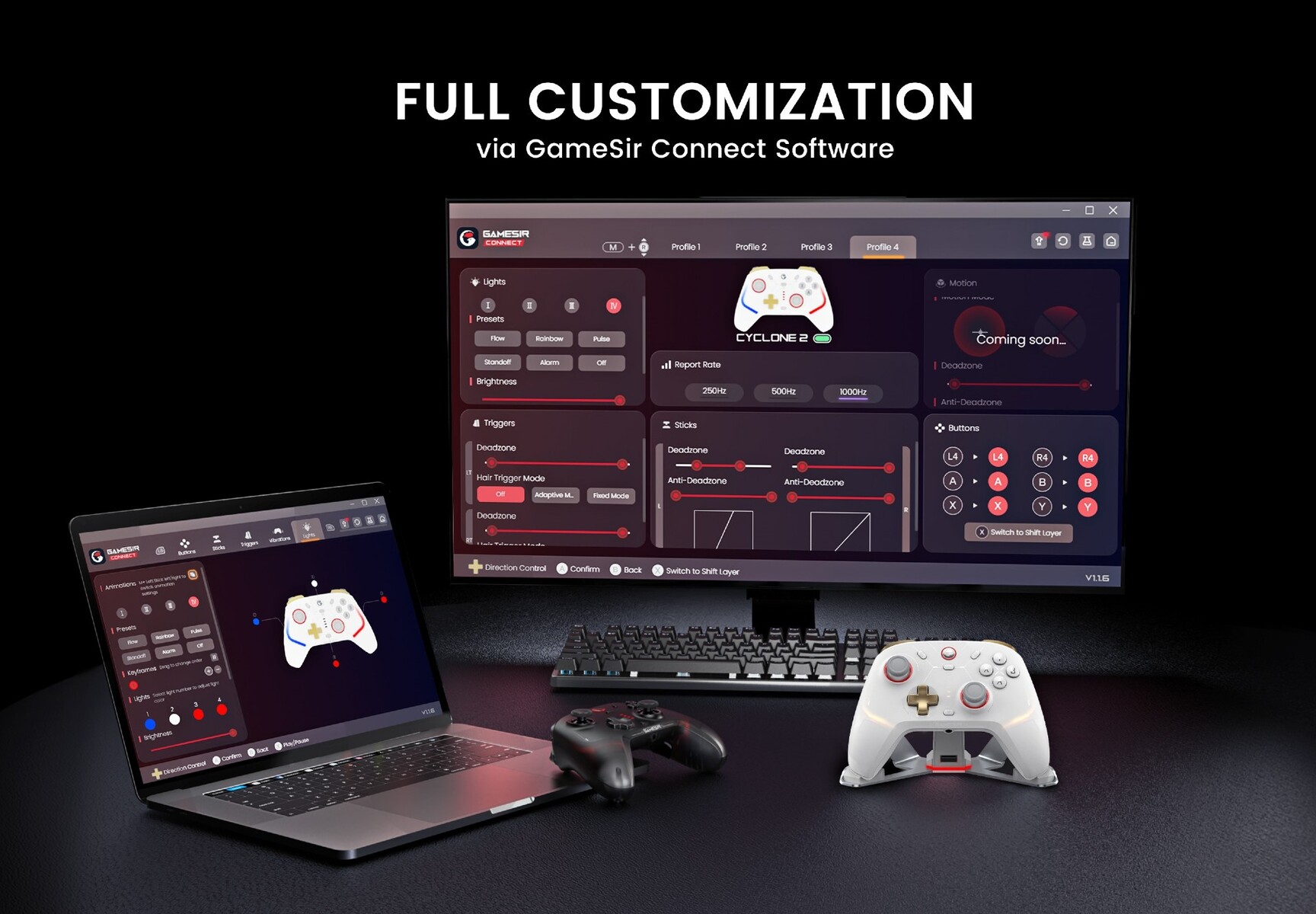 GameSir Cyclone 2 launched MagRes TMR sticks, customizable RGB, and multiplatform