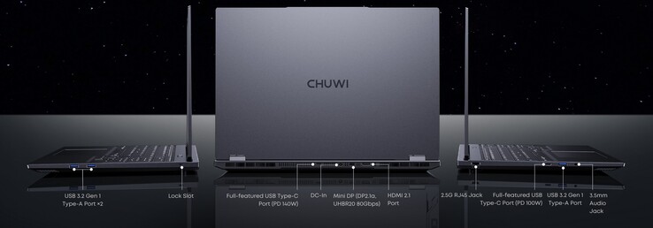 external connections on the Chuwi Gamebook (Source: Chuwi)