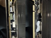The thermal gel used in a Gigabyte RTX 5080 GPU is leaking towards the PCB. (Image source: Quasar Zone)