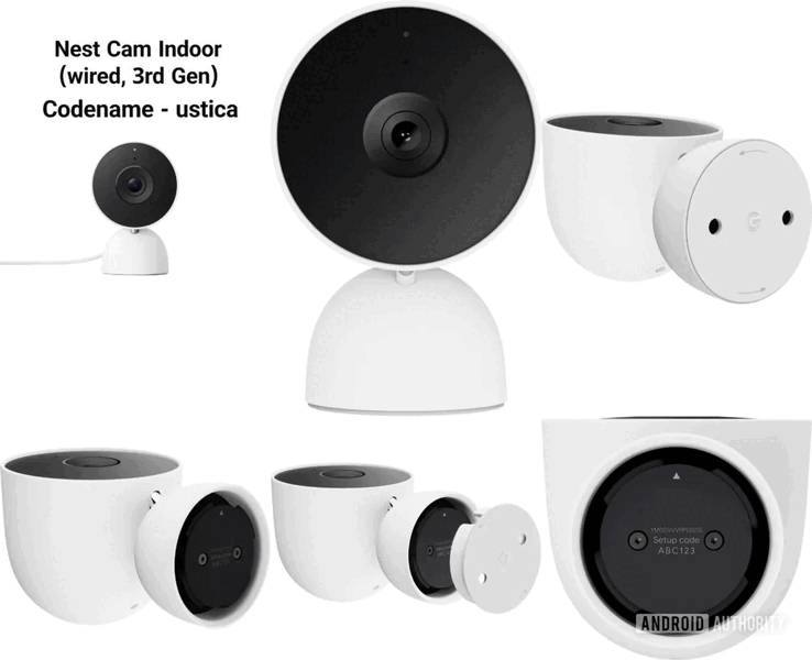 Google Nest Cam Indoor Codenamed Ustica (Image Source: Android Authority)