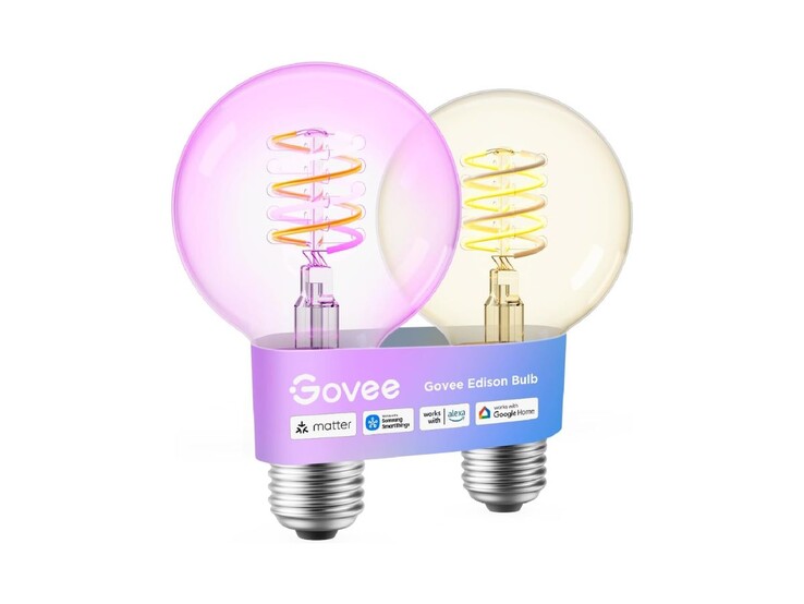 The globe-shaped Govee Smart Edison Light Bulb