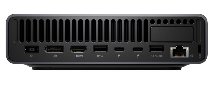 Lenovo ThinkCentre X Ultra mini PC ports.