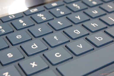 Key feedback is uneven since the thin keyboard deck bounces after each key press