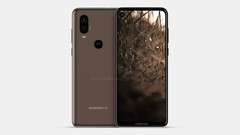The Motorola P40 may have a glass rear panel. (Source: OnLeaks/91mobiles)