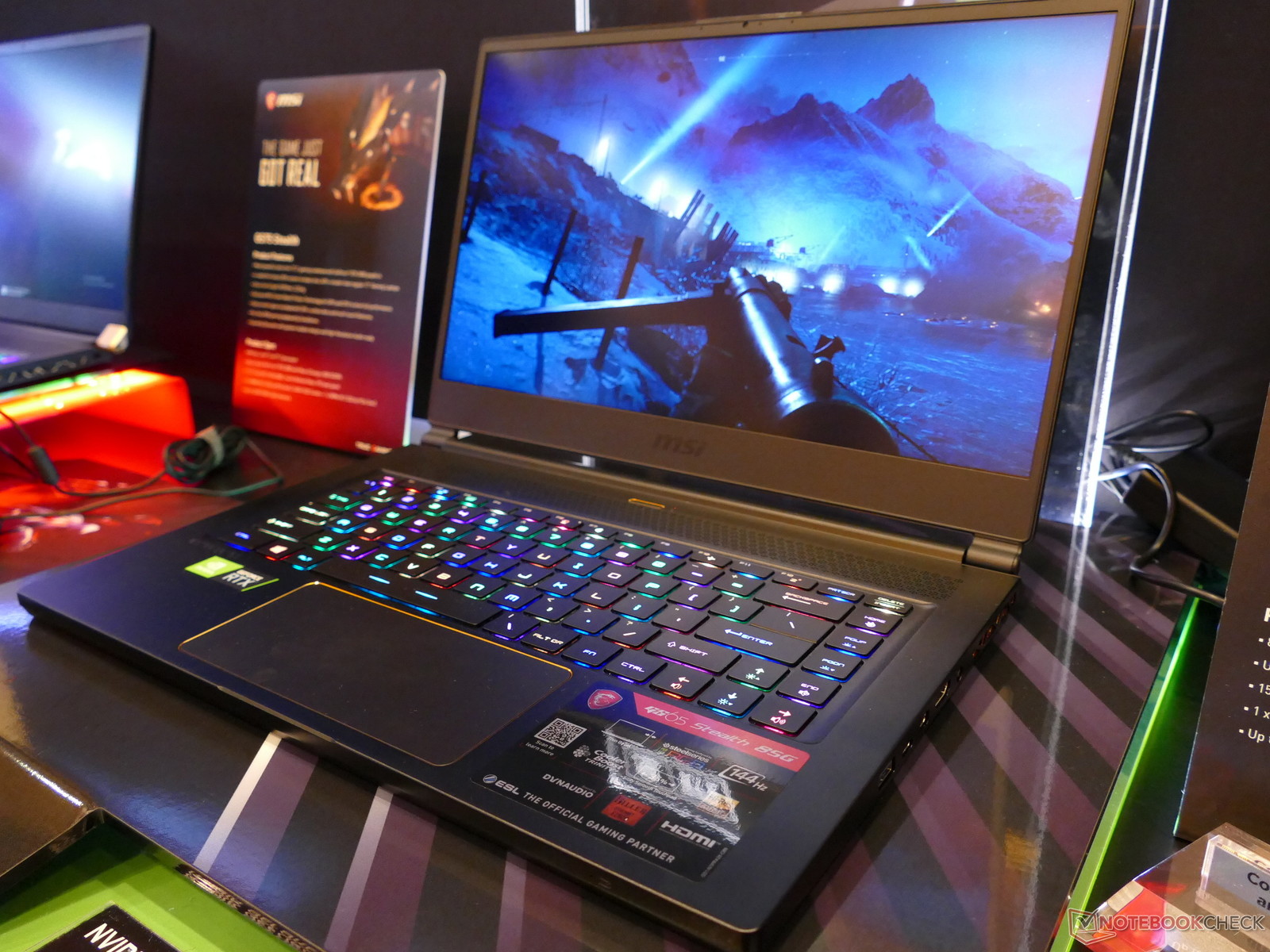 MSI launches slim GS75/65 Stealth gaming laptops with RTX 2000 Max-Q ...