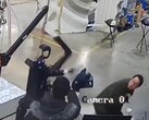 The humanoid robot Unitree H1 lashes out wildly during a test. (Image source: OSINTdefender via X, formerly Twitter)