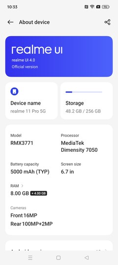 realme 11 Pro software