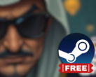 Oil Sheik has elements of simulation, puzzle, and stock trading elements. Pictured - the blurred cover thumbnail for the game, with the Steam logo overlaid on top. (Image source: Steam - Edited)