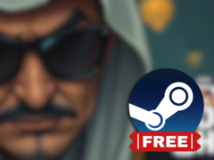 Oil Sheik has elements of simulation, puzzle, and stock trading elements. Pictured - the blurred cover thumbnail for the game, with the Steam logo overlaid on top. (Image source: Steam - Edited)