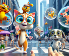 Walt Disney characters in an augmented reality setup (Image source: DALL·E 3-generated image)