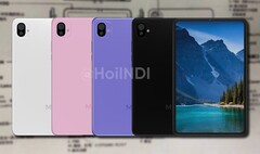 Fan-made concept renders of the Mi Pad 5 show it in a range of colors with the familiar square camera bump. (Image source: @HoiINDI/Weibo - edited)