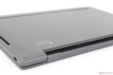 Edges are flatter and sharper than the outgoing XPS design. Ventilation grilles are hidden underneath the hinges