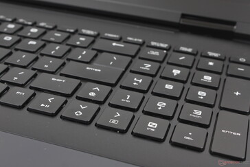 Unlike the main QWERTY keys, the numpad and arrow keys are not mechanical