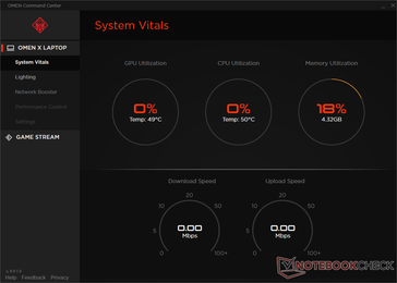 Omen Command Center settings