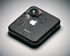 Damaged back glass of an imaginary iPhone model (Image source: DALL·E 3-generated image)
