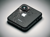Damaged back glass of an imaginary iPhone model (Image source: DALL·E 3-generated image)