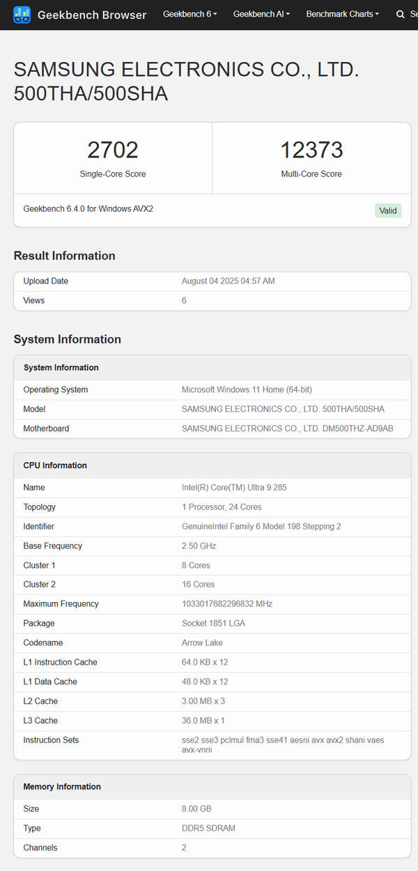 (Image source: Geekbench)