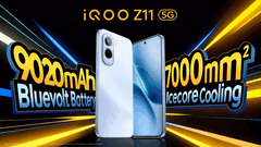 The iQoo Z11 features a massive 9,020 mAh battery