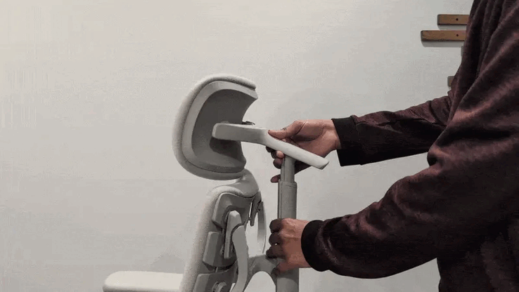 Neck support adjustment.