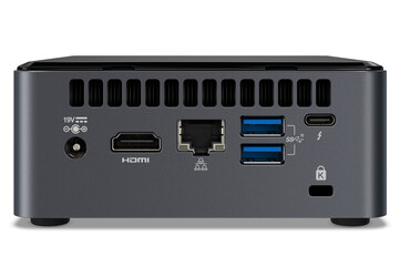 Intel NUC (NUC10i7FNHAA) back (source: Intel)