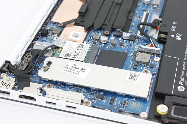 Removable WLAN module sits next to the removable M.2 2280 PCIe4 x4 NVMe SSD