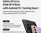The One UI 4.0 beta can now be expected in October. (Source: Samsung)
