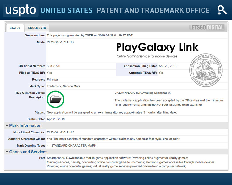 The USPTO file (Source: LetsGoDigital)