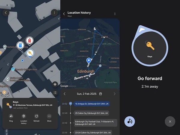 uTag replaces the SmartThings app for tracking a SmartTag. (Image source: Kieron Quinn)