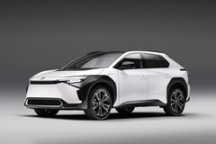 Toyota's bZ4X will be getting an updated battery between 2026 and 2027. (Image source: Toyota)