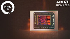 AMD RDNA 3.5 iGPU Radeon 890M shown to deliver close performance against Nvidia RTX 2050 (Image source: AMD [edited])
