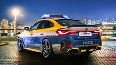 The tuned BMW i4 looks like a suitable electric car for law enforcement purposes in Europe (Image: AC Schnitzer)