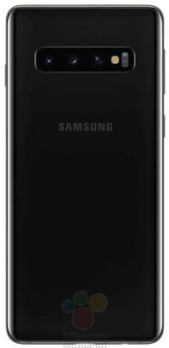 Samsung Galaxy S10 in black. (Source: WinFuture)