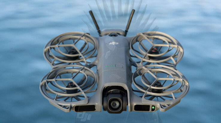 A close-up of the DJI Neo 2 in flight. (Image source: via Igor Bogdanov)