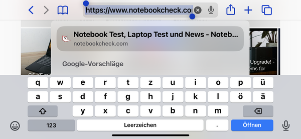 Keyboard: landscape mode