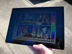 Outdoors under sunlight