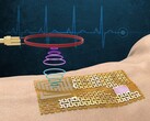 The e-skin can be worn like a bandage that sends biomarker info to a nearby phone. (Image Source: MIT.edu)
