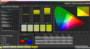 CalMAN saturation (standard mode)